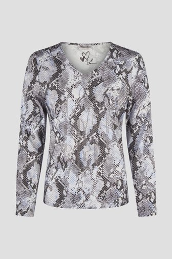 T-shirt met slangenprint van Barbara Lebek voor Dames