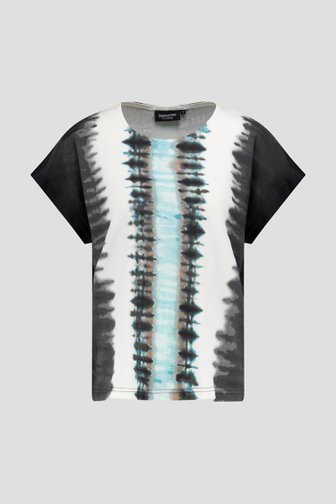 T-shirt met tie-dye print van Signature voor Dames