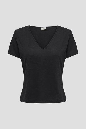 Le devant de T-shirt noir foncé avec paillettes de JDY pour Femmes