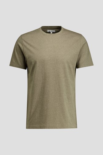 Photo produit 1 de T-shirt olive rayé de Liberty Island pour Hommes