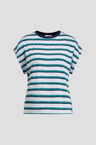 Le devant de T-shirt rayé à manches courtes de Libelle pour Femmes