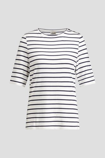 Photo produit 1 de T-shirt rayé avec boutons sur l’épaule de Barbara Lebek pour Femmes