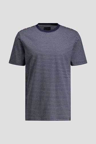 Photo produit 1 de T-shirt rayé bleu et gris de Ravøtt pour Hommes