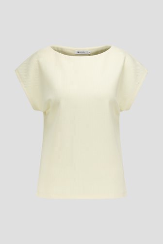 Photo produit 1 de T-shirt rayé jaune clair de D'Auvry pour Femmes