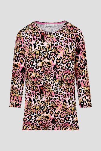 T-shirt rose imprimé léopard de Bicalla pour Femmes