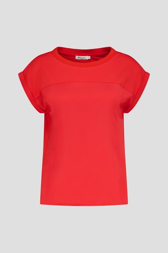 T-shirt rouge satiné de D'Auvry pour Femmes