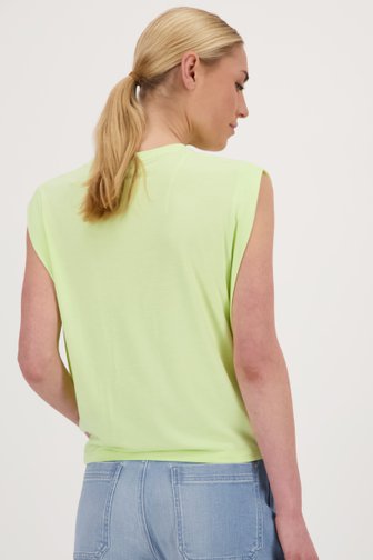 T-shirt sans manches vert citron de Liberty Island pour Femmes