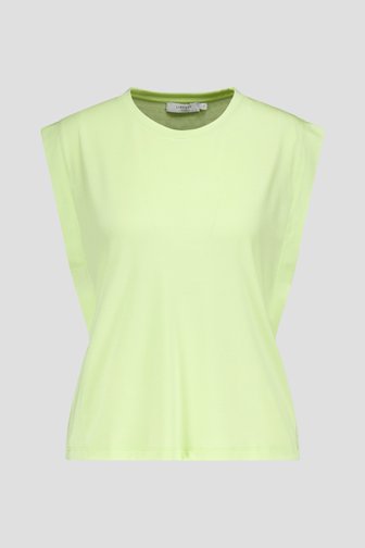 T-shirt sans manches vert citron de Liberty Island pour Femmes