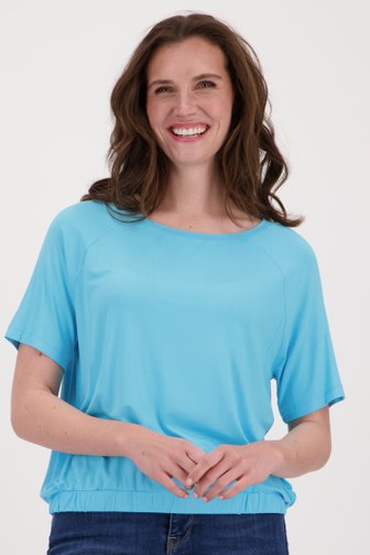 T-shirt souple bleu clair de More & More pour Femmes