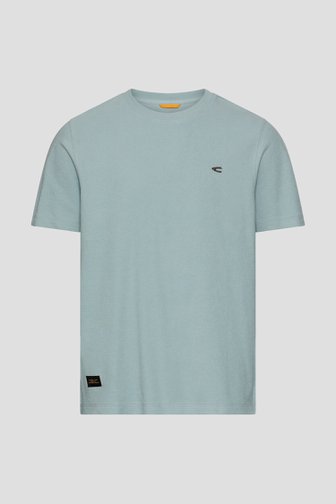 Le devant de T-shirt turquoise à manches courtes de Camel active pour Hommes