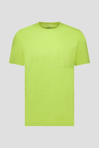 T-shirt vert clair à col rond de Ravøtt pour Hommes