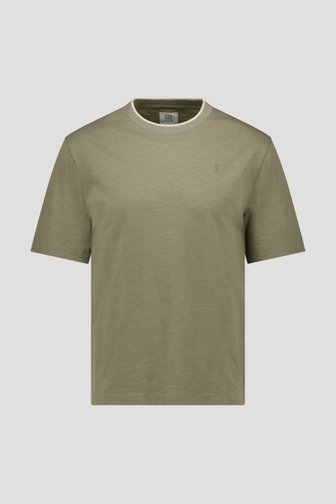 T-shirt vert olive de Casual Five pour Hommes