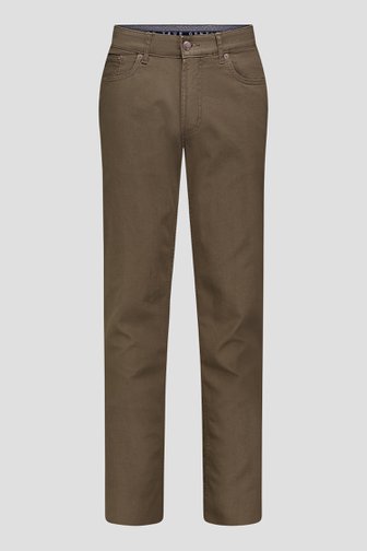 Voorkant van Taupe broek - Jackson - Regular fit door Brassville voor Heren
