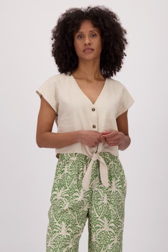 Top beige clair avec lin de JDY pour Femmes