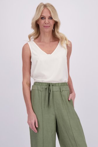 Top blanc avec décolleté dans le dos