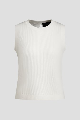 Le devant de Top blanc dos ouvert de AC by Annelien Coorevits pour Femmes