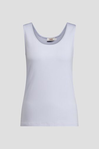 Le devant de Top bleu clair à encolure ronde de Libelle pour Femmes