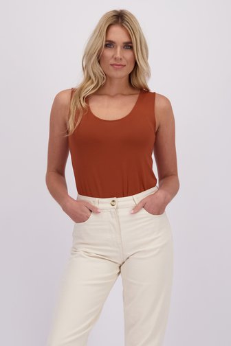 Le devant de Top brun rouille de Liberty Loving nature pour Femmes