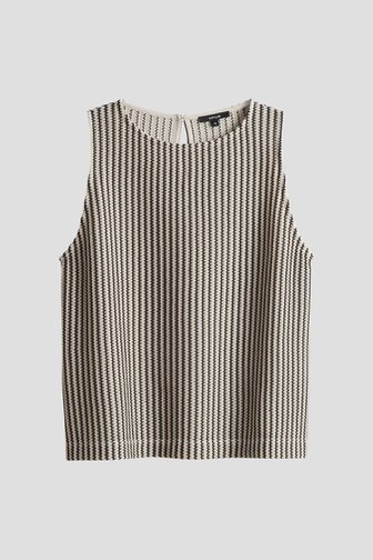 Top crochet noir et blanc de Opus pour Femmes