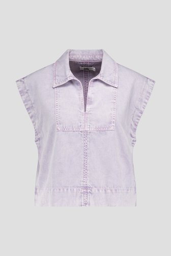 Top en denim sans manches lilas de Louise pour Femmes