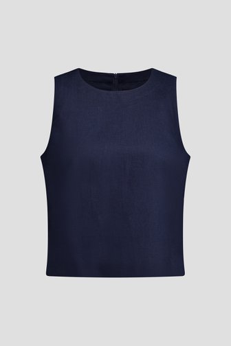 Photo produit 1 de Top en lin bleu marine en lin de Liberty Island pour Femmes