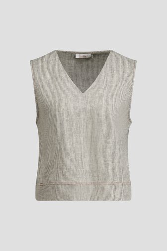 Le devant de Top en lin gris clair de Liberty Loving nature pour Femmes