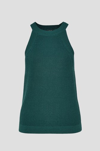 Le devant de Top en tricot vert-bleu de Opus pour Femmes