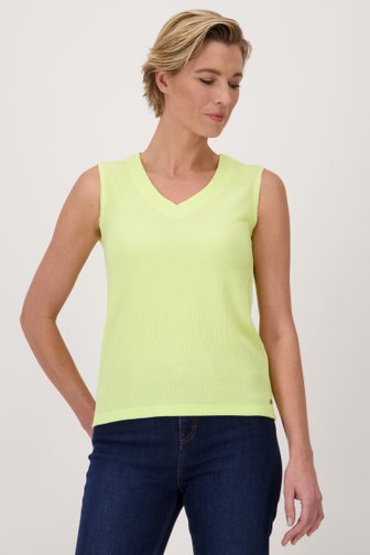 Top jaune en tissu texturé  de Claude Arielle pour Femmes