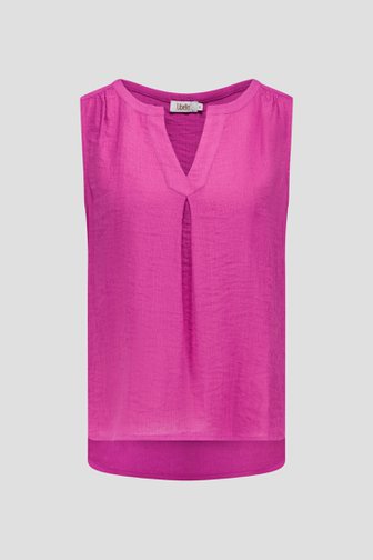 Top violet en tissu fin gaufré de Libelle pour Femmes