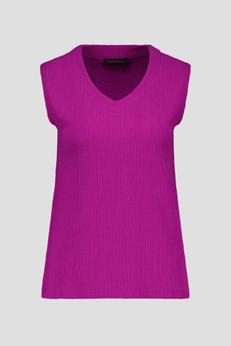 Top violet en tissu texturé  de Claude Arielle pour Femmes