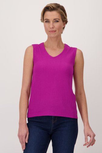Top violet en tissu texturé  de Claude Arielle pour Femmes