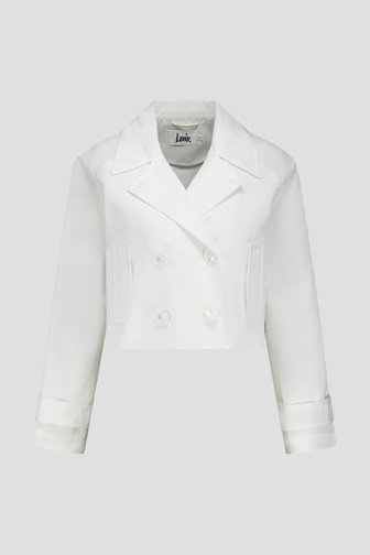Trenchcoat courte blanche de Louise pour Femmes