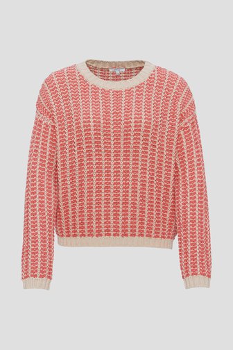 Trui in koraalroze-beige van Opus voor Dames