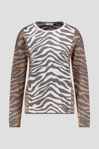 Productfoto 1 van Truitje met zebraprint door Barbara Lebek voor Dames