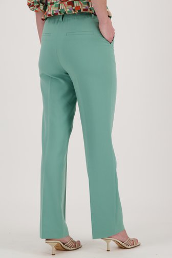 Turquoise geklede broek van Claude Arielle voor Dames
