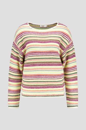 Veelkleurig gebreide trui met ronde hals  van Libelle voor Dames