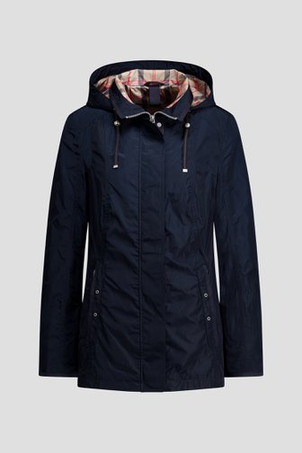 Photo produit 1 de Veste bleu foncé avec capuche amovible de Barbara Lebek pour Femmes