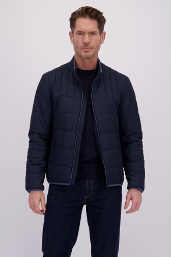Le devant de Veste bleu foncé légèrement matelassée de Dansaert Blue pour Hommes