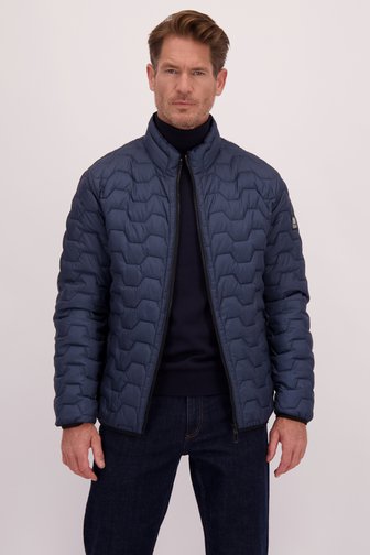 Le devant de Veste bleu foncé légèrement matelassée de Gate One pour Hommes