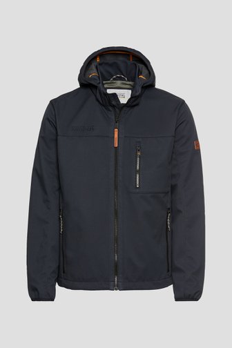 Photo produit 1 de Veste bleue déperlante avec capuche de Camel active pour Hommes