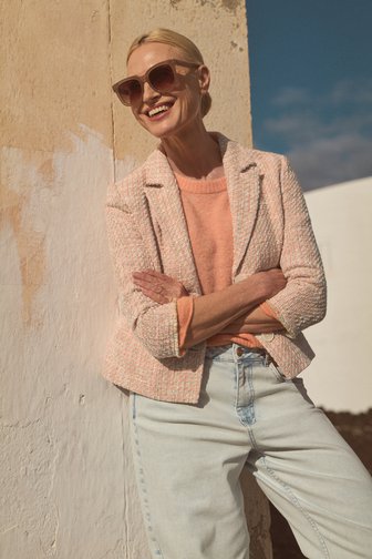 Veste bouclé orange