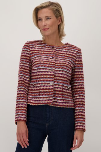 Le devant de Veste bouclée colorée de More & More pour Femmes
