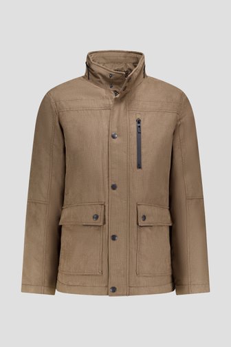 Le devant de Veste brune à motif fin de Gate One pour Hommes