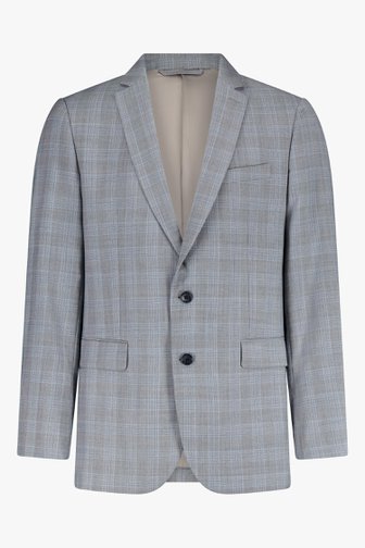 Veste de costume à carreaux gris - regular fit de Dansaert Black pour Hommes