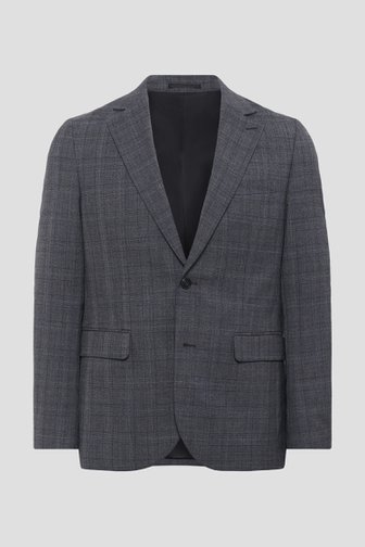Veste de costume grise à carreaux