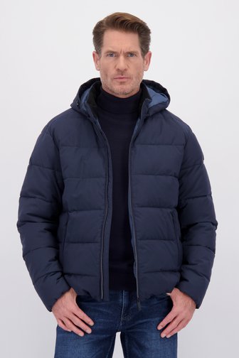 Le devant de Veste de pluie bleu foncé de Dansaert Blue pour Hommes