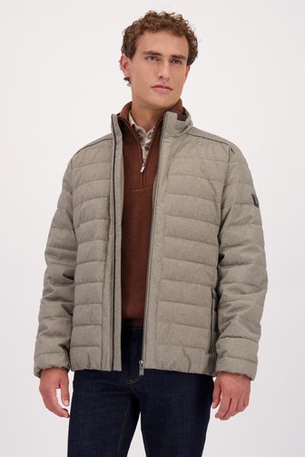 Le devant de Veste de pluie brun clair de Upper East pour Hommes