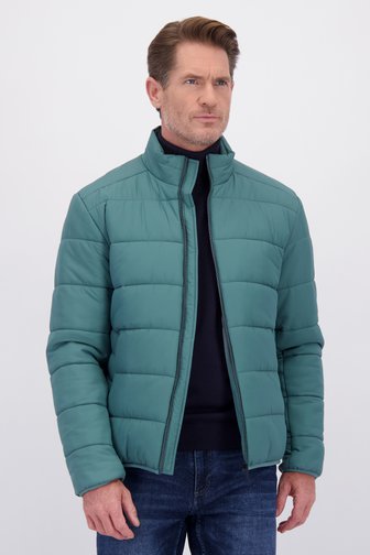 Le devant de Veste de pluie vert pétrole de Dansaert Blue pour Hommes