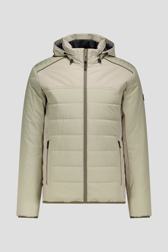 Le devant de Veste doublée beige clair avec capuche amovible de Dansaert Blue pour Hommes