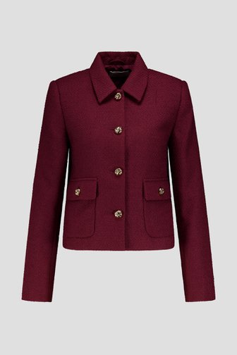 Photo produit 1 de Veste en bouclé bordeaux de D'Auvry pour Femmes